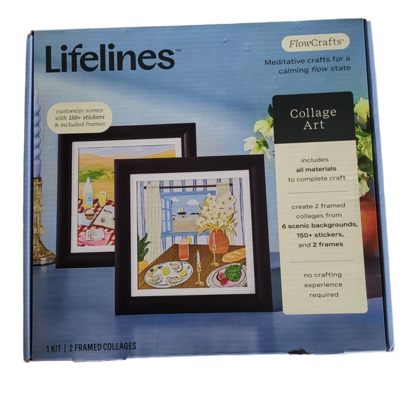 Lifelines Collage Art Kit - Black Frames - Picture 1 of 5